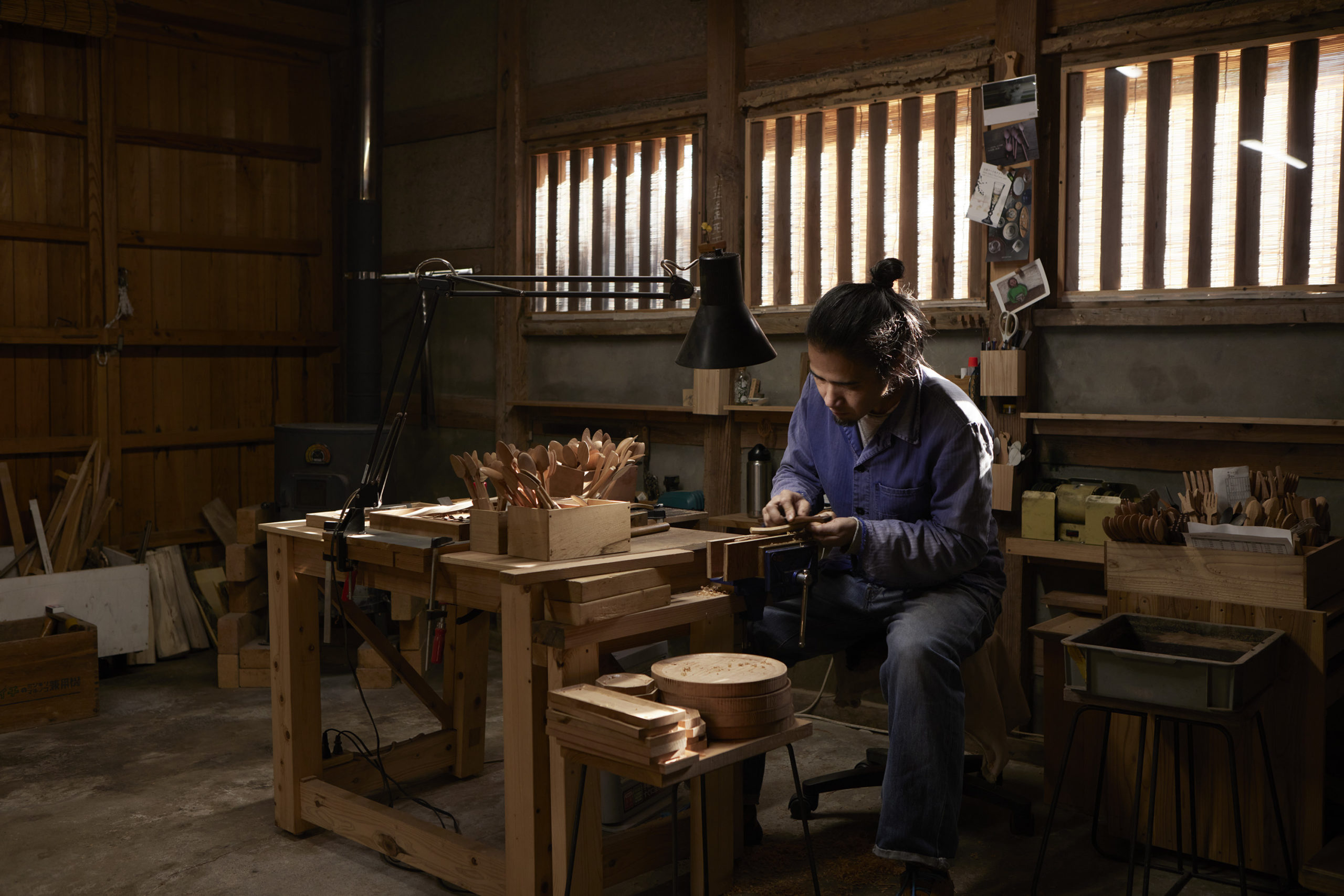 職住一体の暮らしから、木のぬくもりに触れる道具を育む。フレル・山田哲也｜島根の作り手たち