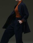 綿ウール二重織裏格子 ブラウス春蘭